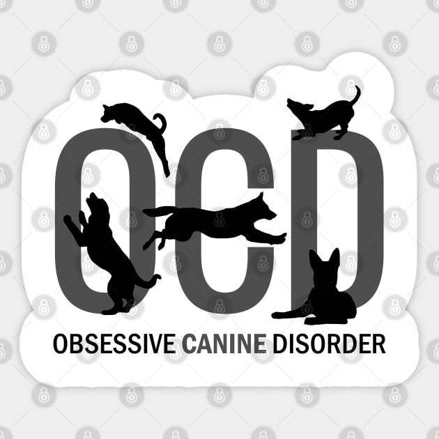 Obsessive Canine Disorder Sticker by Nartissima